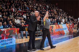 17. kolo TIPOS SBL: BC Prievidza - BC Slovan Bratislava 67:77 (Vladimír Králik)