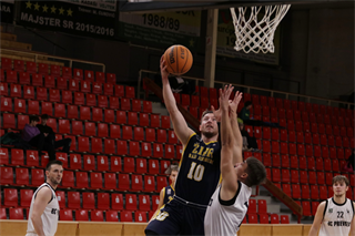 1. liga: BC Prievidza B - BK MŠK Patrioti Žiar n. Hronom U23 75:102 (foto: Ladislav Szibilla)	