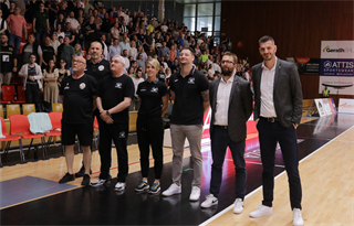 1. zápas štvrťfinále Niké SBL: BC Prievidza - Inter Bratislava 88:84 (foto: Ladislav Szibilla)	