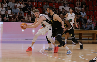 1. zápas štvrťfinále Niké SBL: BC Prievidza - Inter Bratislava 88:84 (foto: Ladislav Szibilla)	