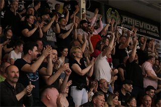 1. zápas štvrťfinále Niké SBL: BC Prievidza - Inter Bratislava 88:84 (foto: Ladislav Szibilla)	