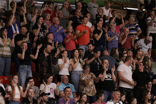 1. zápas štvrťfinále Niké SBL: BC Prievidza - Inter Bratislava 88:84 (foto: Ladislav Szibilla)	